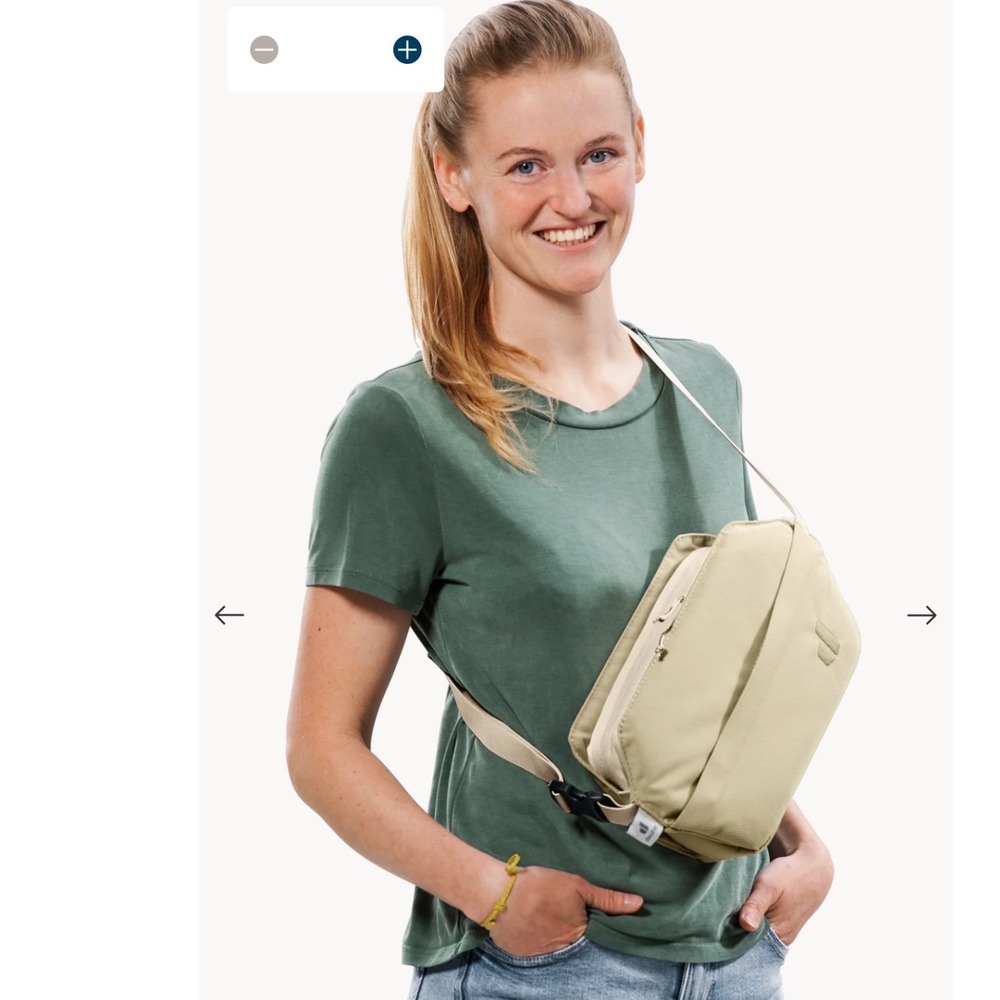 Deuter Crossbody "Desert-Bone" Bag  Adjustable Strap Travel Shoulder Bag